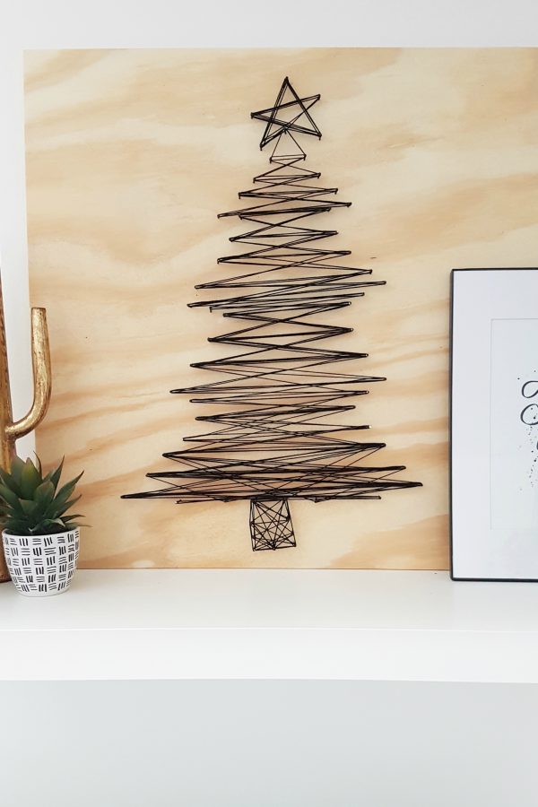 Modern Christmas Tree String Art
