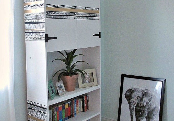 Tribal Print Bedroom Armoire