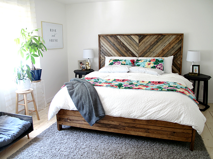 Master Bedroom Makeover: http://sharktails.ca/2016/06/27/master-bedroom-makeover/