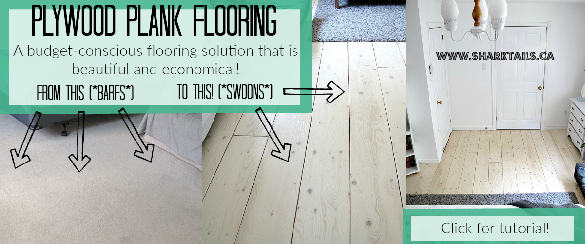 DIY Plywood Plank Flooring